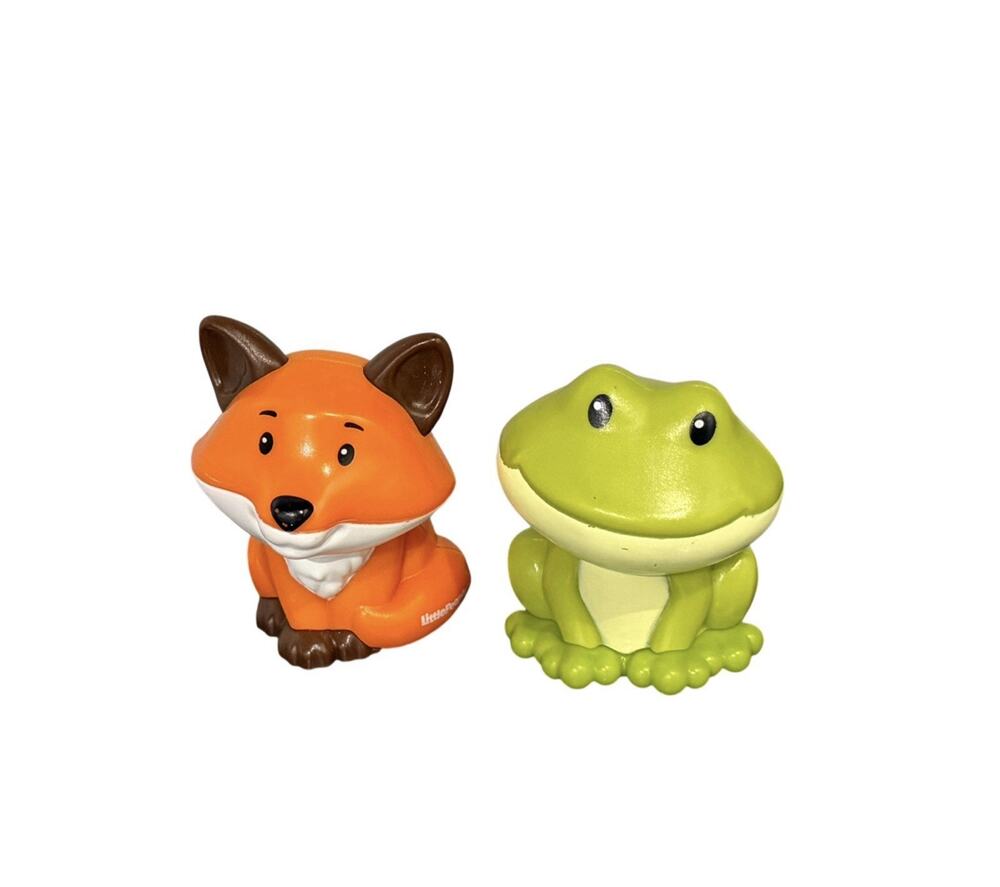 Fisher Price Little People Forrest Friends Carry Case Fox & Frog Figures (HWB29)